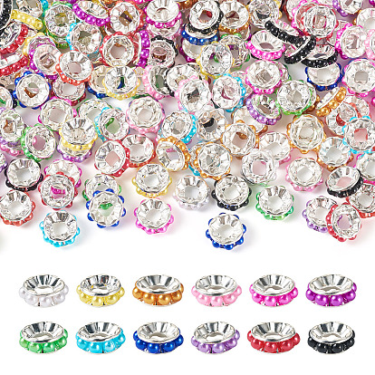 200шт. латунные европейские бусины, с пластиковой имитацией жемчуга из АБС, бусины с большим отверстием, плоско-круглые