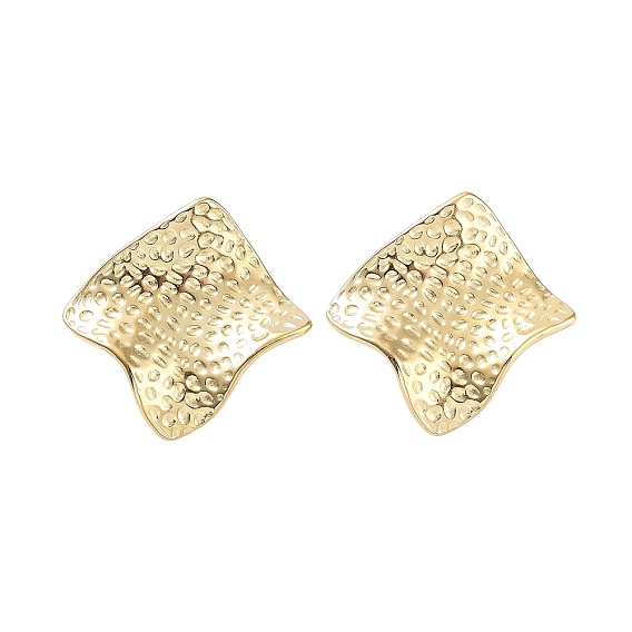 304 из нержавеющей стали серьги, Twist квадратных