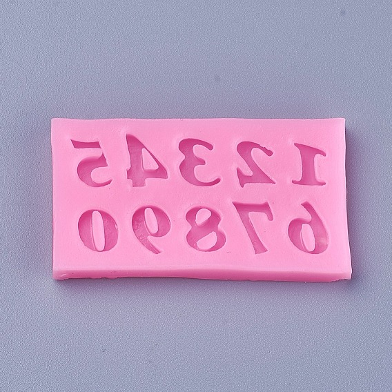 Пищевые силиконовые формы, формы помады, для украшения торта поделки, цвет шоколада, конфеты, изготовление ювелирных изделий на основе смолы и эпоксидной смолы, число