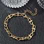 304 Stainless Steel 8 Link Chain Bracelets, Ion Plating(IP)