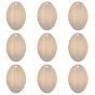 Brass Pendants, Stamping Blank Tag, Long-Lasting Plated, Oval