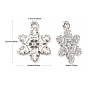 Tibetan Style Alloy Snowflake Pendants, Lead Free and Cadmium Free