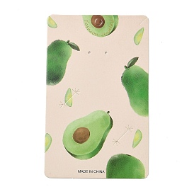 Rectangle Avocado Earring Display Cards