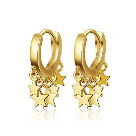 Simple and versatile star earrings for women, with a touch of personality.