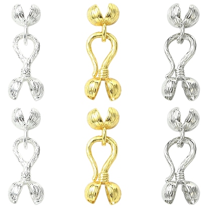 6 шт. 3 цвета цинковый сплав S-образные застежки