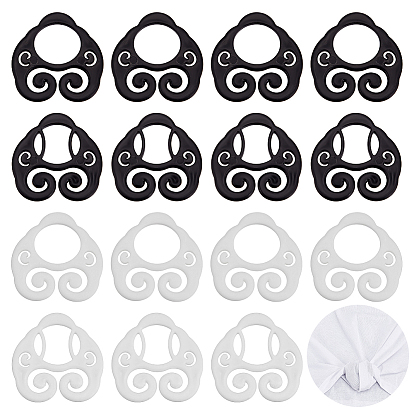 16шт 4 стили пластиковые пряжки, спираль