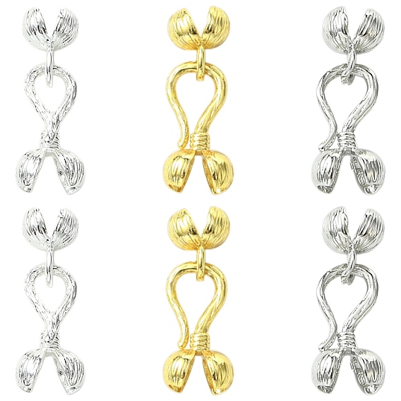 6 шт. 3 цвета цинковый сплав S-образные застежки