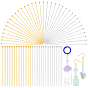 100Pcs 2 Colors Brass Ball Head Pins, Lead Free & Cadmium Free