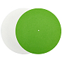 2Pcs 2 Colors Felt CD Pads, Record Mats, Flat Round