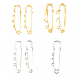 Железные английские булавки, фурнитура для брошей, булавки для килта с 3 петлями для изготовления значков на лацкан