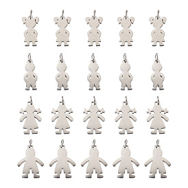 316 подвески из нержавеющей стали, мальчик и девочки