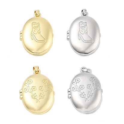 Подвески латуни медальон, без свинца и без кадмия, долговечный, овальные