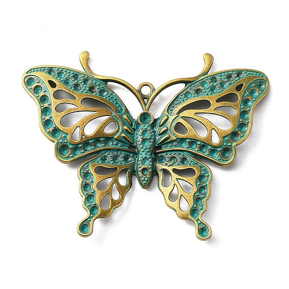Tibetan Style Alloy Pendants, Butterfly