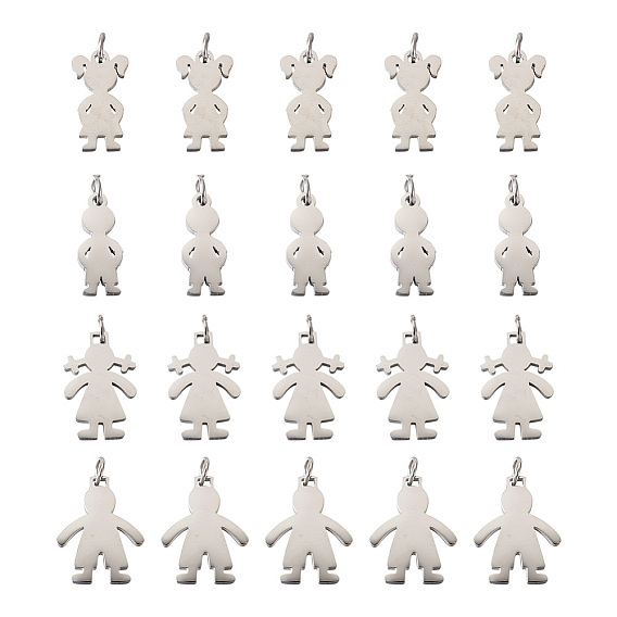 316 подвески из нержавеющей стали, мальчик и девочки