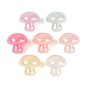 Imitation Jelly Plastic Beads, Mushroom, AB Color Plated