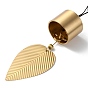 Leaf Brass Wind Chimes, Nylon Thread Hanging Home Decorations, Golden