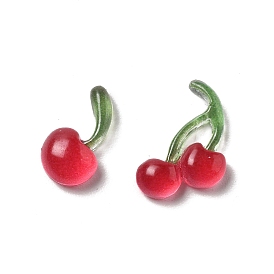 Кабошоны из смолы, имитация фруктов, вишня