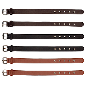 6шт 3 ремень манжеты из искусственной кожи, бретельки на рукавах куртки пальто, традиционные лямки-удлинители килта, с железной пряжкой