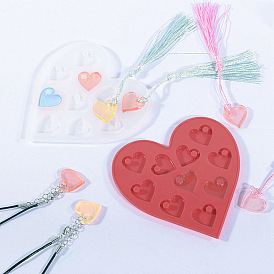 DIY Heart Pendant Silicone Molds, Resin Casting Molds, for UV Resin & Epoxy Resin Jewelry Making