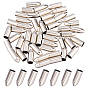 50Pcs Iron Cord End, Bullet Shape