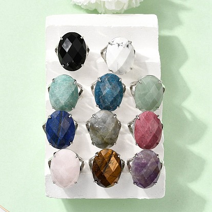 Драгоценный камень кольца палец, медные кольца, гранёное яйцо, стойки покрытие