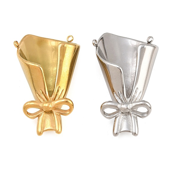 304 Stainless Steel Connector Charms, Bouquet Links