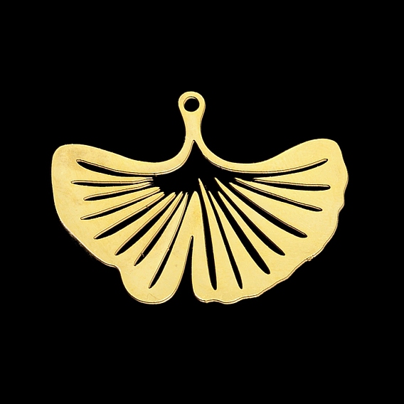 Ионное покрытие (ip) 304 подвески из нержавеющей стали, лазерная резка, гинкго лист