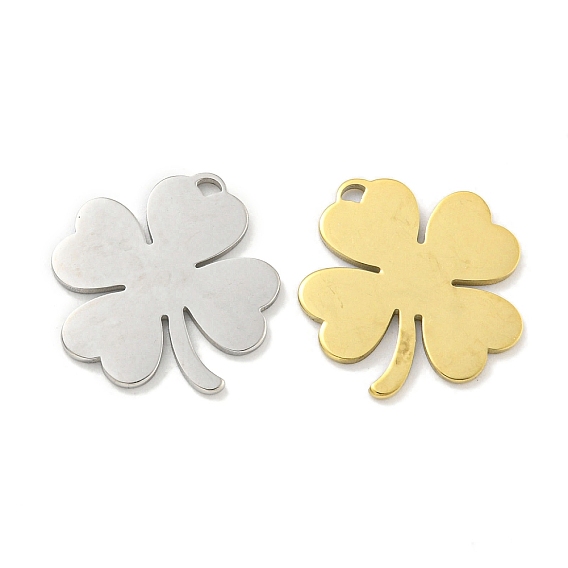 304 подвески из нержавеющей стали, клевер амулеты