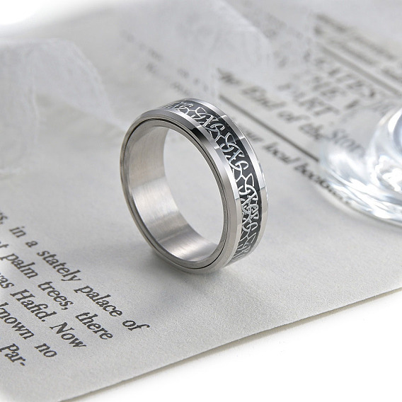 304 вращающиеся кольца-вертушки из нержавеющей стали для снятия стресса и тревожности у мужчин