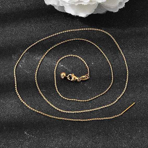 1 мм, унисекс 304 цепочка из нержавеющей стали S-образной формы, регулируемые ожерелья-слайдеры