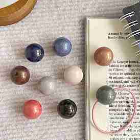 Акриловые бусины, с золотой порошок блеск, круглые