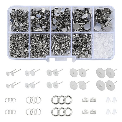 Наборы для изготовления сережек-гвоздиков из нержавеющей стали своими руками 304