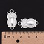 Alloy Links/Connectors, Cadmium Free & Lead Free, Halloween, Owl, 26x13x4mm, Hole: 3mm