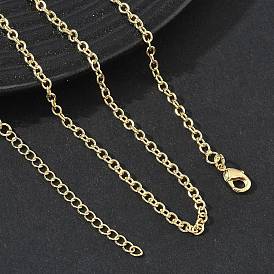 2.7MM Brass Cable Chain Necklaces for Women, Long-Lasting Plated