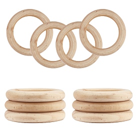 Gorgecraft необработанные деревянные соединительные кольца, оригинальное цветное деревянное кольцо, круглые кольца
