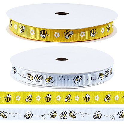 2 рулоны 2 полиэстеровая лента Styless Bees, для аксессуаров для одежды, украшение подарка