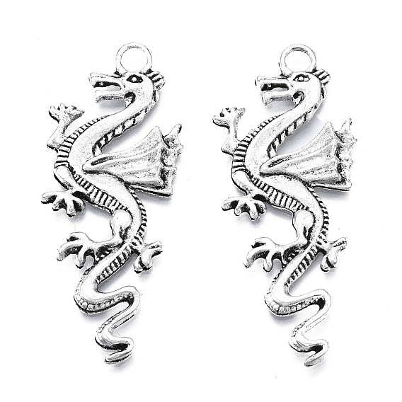 Сплавочные подвески тибетского стиля, дракон