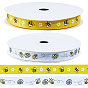 2 Rolls 2 Styless Bees Polyester Ribbon, for Garment Accessories, Gift Decoration