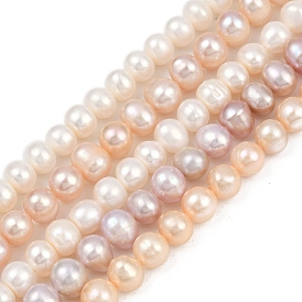 Нити из натурального культивированного пресноводного жемчуга, картофель