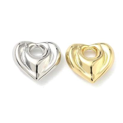 Латунные подвески, сердце прелести, без кадмия и без свинца, долговечный, стойки покрытие