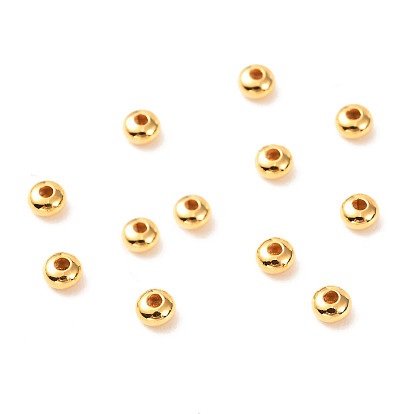 Accumuler perles de laiton placage, plaqué longue durée, sans nickel, rondelle
