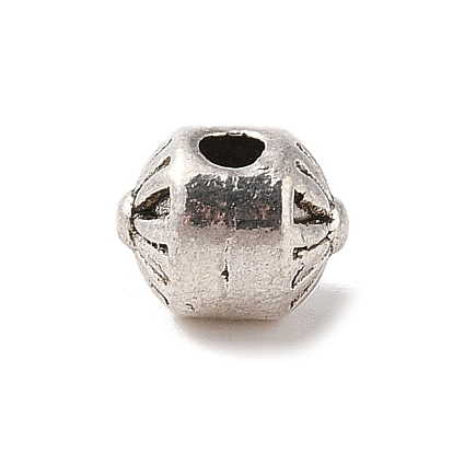 Tibetan Style Alloy Beads, Cadmium Free & Lead Free, Flower with Round