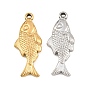 304 colgantes de acero inoxidable, encantos de pescado