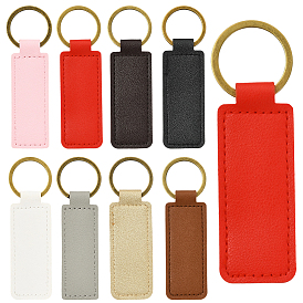 24 шт. 8 брелоки из искусственной кожи и сплава разных цветов