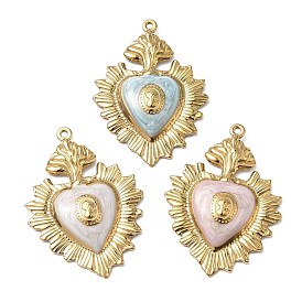 304 нержавеющей стальной эмали подвески, чары священного сердца, ионное покрытие (ip), золотые