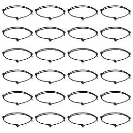 48 шт 2 цвета экологически чистый корейский вощеный полиэстеровый шнур регулируемый браслет изготовление