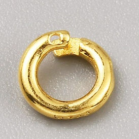 925 Anneau de jonction de verrouillage en argent sterling, tour ouvert, avec cachet 925
