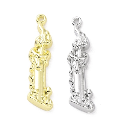 Crémaillère pendentifs en alliage placage, sans cadmium et sans plomb, épée