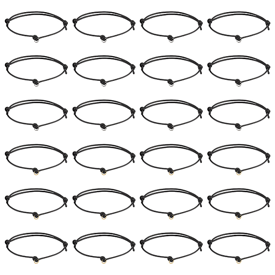 48 шт 2 цвета экологически чистый корейский вощеный полиэстеровый шнур регулируемый браслет изготовление