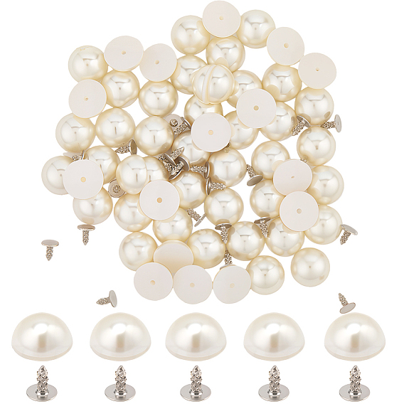 200шт. пластиковые кнопки, полукруглый